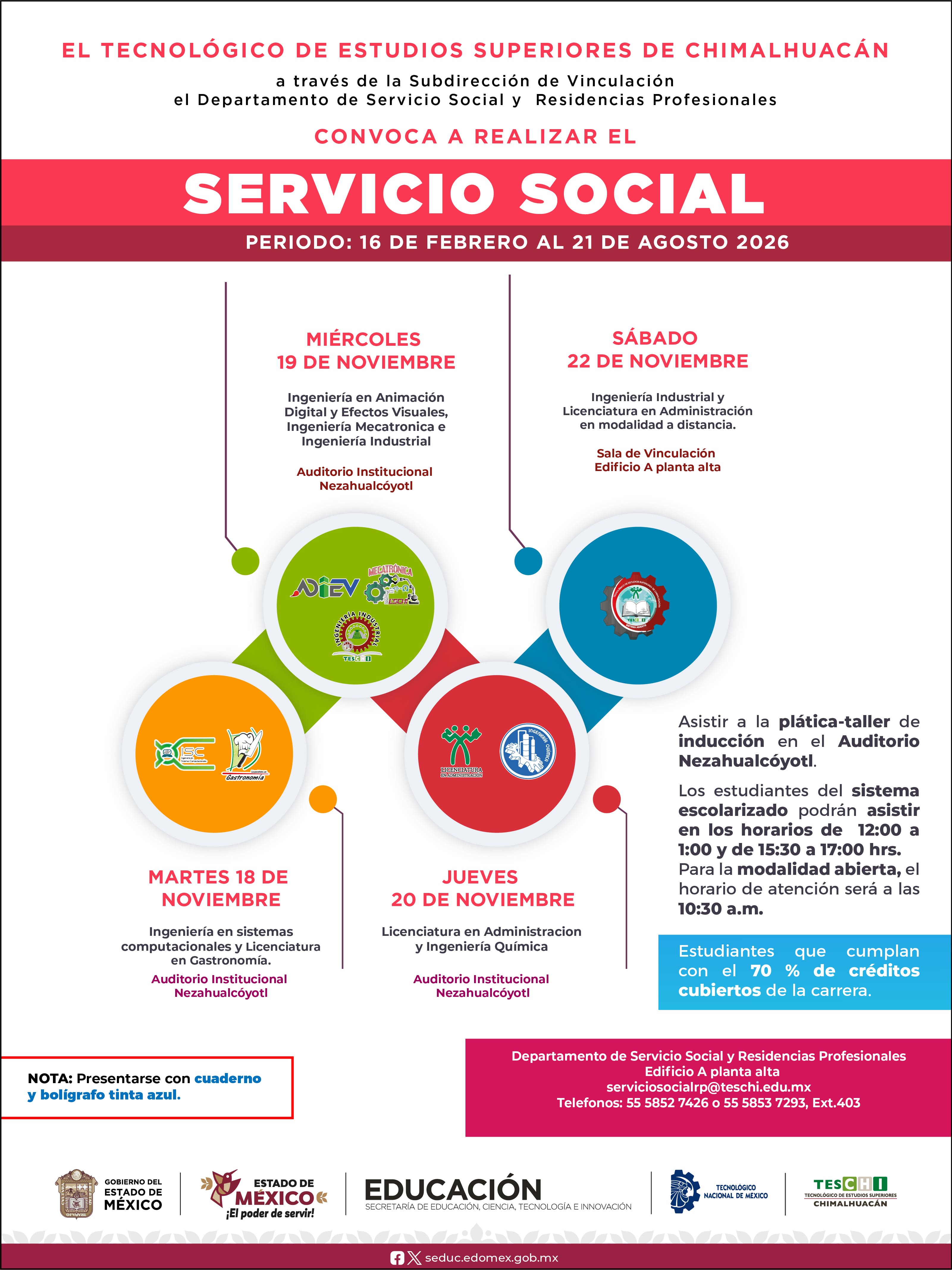 Convocatoria Servicio Social